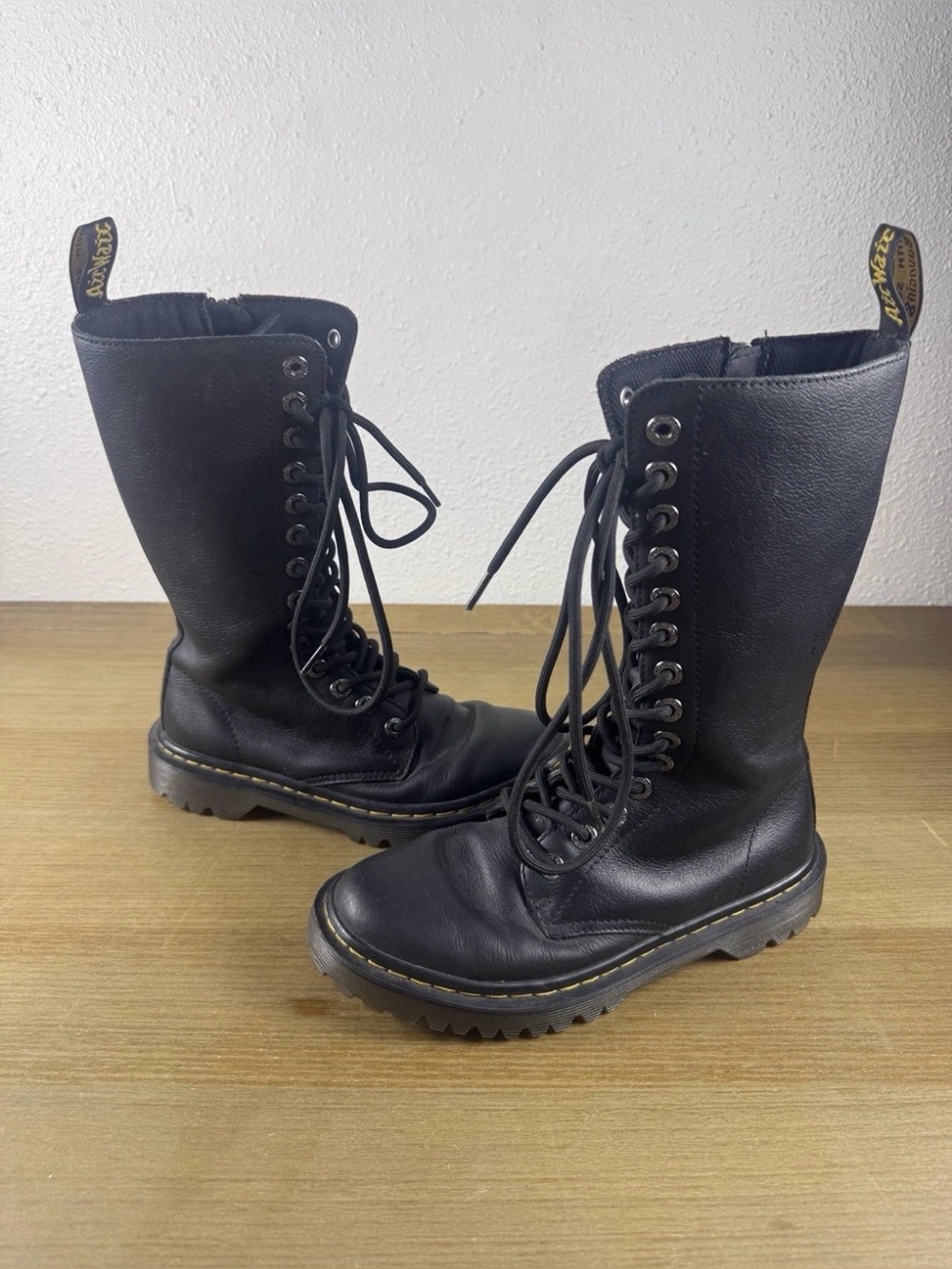 Dr. Martens Luana Tall Black 14 Eyelet Woman’s Size 6